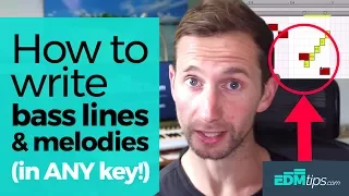 How to write melodies and bass lines in ANY key