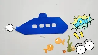 DIY Paper Origami - How to make submarine origami easy🚤