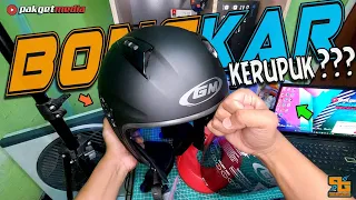 GM G1 HELM KRUPUK APA IYA?? BREAKDOWN HELM OPEN FACE GM G1 TERBARU INI HASILNYA