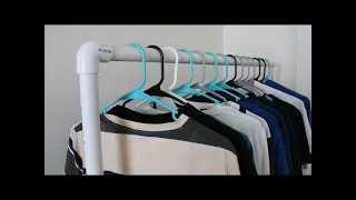 Best idea of pvc pipe  simple rack clothing under 20$