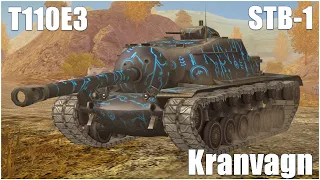 T110E3, STB-1 & Kranvagn ● WoT Blitz Gameplay