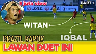 Saat BRAZIL dikocok Witan & Iqbal • Indonesia vs Brazil 2017 • dribble9