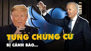 Tổng thống Trump chia sẻ video 'gian lận bầu cử' bị Twitter cảnh báo.