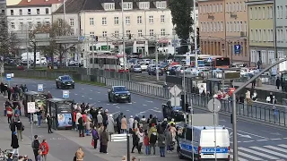 Alarmowo kolumna wojskowa. Ogromny przejazd pojazdów na sygnale w Gdańsku. Kondukt