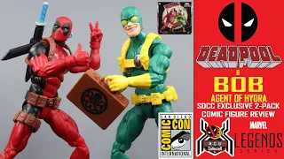 Marvel Legends DEADPOOL & BOB Agent of Hydra SDCC Exclusive 2-Pack Comic Figure Review