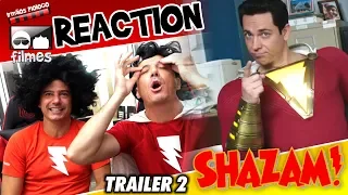 🎬 Shazam ⚡ Reaction Trailer 2 - Irmãos Piologo Filmes