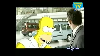 Spot Pubblicita Renault New Kangoo Con I Simpson   Raiuno 2008