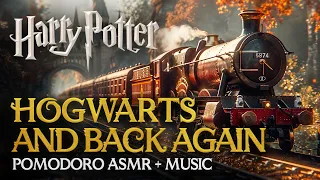 6h Study session: Hogwarts Express Full Journey ASMR 🚂✏️ Harry Potter Pomodoro Technique Timer