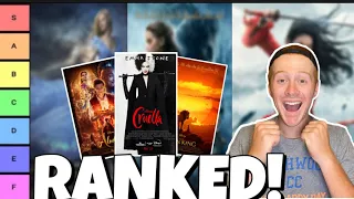 All 17 Disney Live Action Remakes Ranked!(w/ Cruella!)