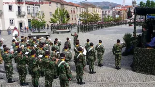 A Portuguesa: Portuguese Anthem at RI13's Day. Portuguese Army. NATO. Vila Real. Portugal. 2017