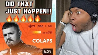 Colaps 🇫🇷| GRAND BEATBOX BATTLE 2021: WORLD LEAGUE I Solo Elimination | REACTION*