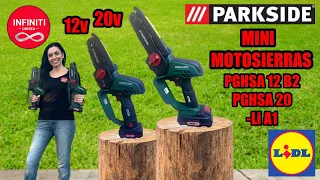 parkside battery MINI CHAINSAWS 20v and 12v