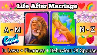 🤵👰PICK A CARD-🌺YOUR LIFE AFTER MARRIAGE-🕉️Spouse,In-Laws,Finances🎁Married life✨Hindi TimelessReading