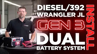2020+ Diesel / 392 Wrangler Dual Battery System Installation Instructions