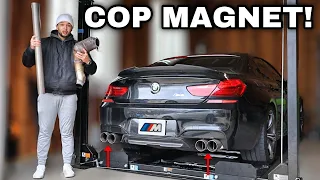 FULLY STRAIGHT PIPING A MANUAL BMW M6 GRAN COUPE! *CRAZY LOUD EXHAUST*