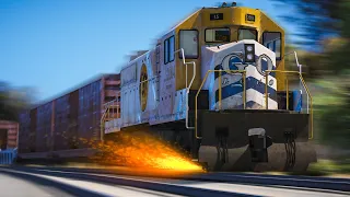 GTA 5 Train Crashes Movie (Train Accidents) GTA V Mods