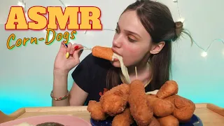 АСМР Итинг КОРН ДОГИ Мукбанг 🤤 ASMR CORN DOGS MUKBANG Eating Sounds