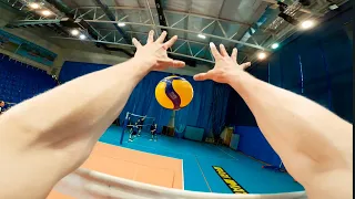 Volleyball first person | Setter - Highlights | Youth Team VC Fakel (POV)