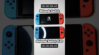 Switch OLED vs Switch - Boot up Speed Comparison! #short #nintendo #shortvideo #shorts #switch