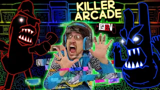 ESCAPE the KILLER ARCADE!  FGTeeV gets sucked INTO THE GAME!