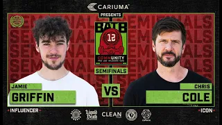 BATB 12: Jamie Griffin Vs. Chris Cole - Semifinals | Battle At The Berrics - Presented By Cariuma