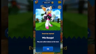 Sonic Dash win Rouge New event