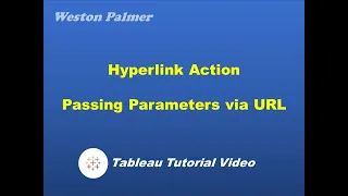 Tableau Tutorial - Hyperlink Action / Passing Parameters via URL