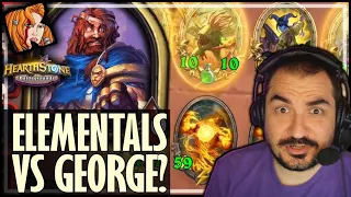 CAN ELEMENTALS EVER BEAT GEORGE?! - Hearthstone Battlegrounds