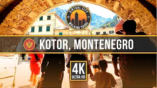 🇲🇪 KOTOR, MONTENEGRO – 4K City Walking Tour. July 2022