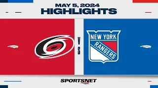 NHL Game 1 Highlights | Hurricanes vs. Rangers - May 5, 2024