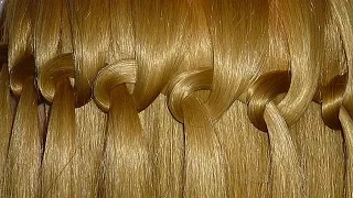 Коса Водопад. Причёска с узловым плетением для средних и длинных волос