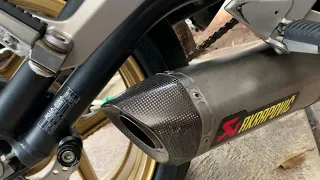 Kawasaki ER6 n Full System Akrapovic Exhaust Sound