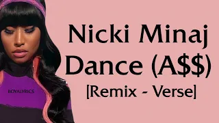 Nicki Minaj - Dance (A$$) Remix [Verse - Lyrics] phantombythemeterbestasseater,wobblewoobin