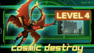 How To Play Ben10 Ultimate Alien Cosmic Destroy level 4