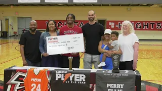 Gatorade Kansas Boys Basketball Player of the Year Presents Check to Local Non-Profit