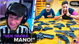 ARUAN REAGE: DEI UMA ARMA REAL PARA MEU AMIGO! PODE ESCOLHER (RENATO GARCIA) - Cortes do Aruan