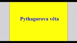 Pythagorova věta