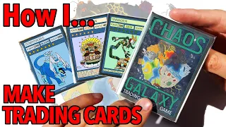 How I Make Trading Cards at home! (Chaos Galaxy)