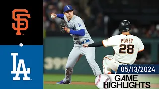 San Francisco Giants vs Los Angeles Dodgers GAME HIGHLIGHTS May 13, 2024 | MLB Highlights 2024