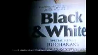 "Black & White" scotch whisky advertisement