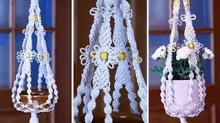 Easy Macrame Plant Hanger Flower Design DIY