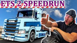 ETS 2 Speedrun - SCANIA S 770Ps und Container-Auflieger: Über 4000km Route - Euro Truck Simulator 2