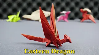 How to Fold Eastern Dragon - Eastern Dragon Origami Tutorial by Hoang Tuan