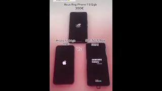 Asus rog phone vs iphone 12 vs s21 wow😱