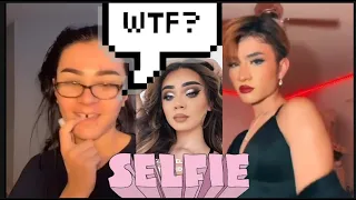 boy to girl makeup transformation , male to female drag queen in tictok part 9