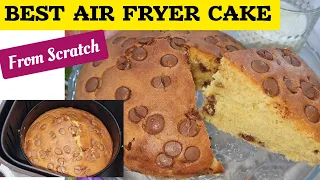 AIR FRYER VANILLA CHOCOLATE CHIPS CAKE  RECIPE.  I MAKE THEM EVERY WEEKEND AT HOME. CAKE RECIPES