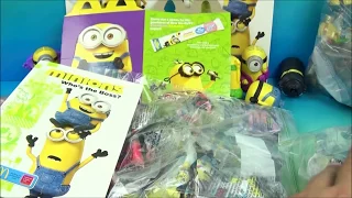 2015 McDONALD'S MINIONS MOVIE SET OF 14 HAPPY MEAL COLLECTION VIDEO REVIEW (UK EXCLUSIVE)