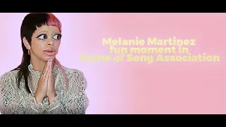 Melanie Martinez fun moment in a Game of Song Association