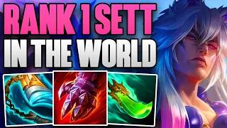 THIS IS HOW THE RANK 1 SETT IN THE WORLD PLAYS! | CHALLENGER SETT TOP GAMEPLAY | Patch 14.10 S14