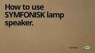 How to use SYMFONISK lamp speaker
